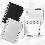 Passwortbuch, klein, 2 Stück, Spiral-Passwort-Notizbücher mit Stift, Passwort-Organizer, Logbuch, Tasche, Notizbuch für Büro, Schulb