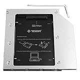 TODAAIR 9,5 mm Universal interne HDD Caddy für SATA 2,5 Zoll Festplatte SSD HDD Caddy, TODAAIR Computer Festplattengehäuse für 9,5 mm CD/DVD ROM, kompatibel mit allen Systemen und Marken Laptop