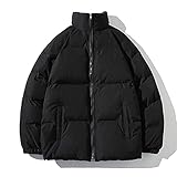 Daunenmantel Herren Steppjacke große größe Winterjacke Parkas Lange Jacke Winter Gepolstert Warm Outdoor Stehkragen Reißverschluss Wintermantel Übergangsjack