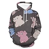 Yuzheng Kapuzenpullover Herren Bunte Elefanten Hoodie Sweatshirts Mit Pocket Hoody Für D