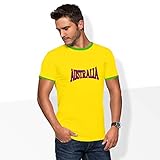 World of Football Ringer T-Shirt lo2c Australien gelb - 164