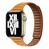 Slim Leather Link für Apple Watch Band 40mm 44mm 42mm 38mm 42 mm Magnetic Loop Uhrenarmband für iWatch   6 5 4 3 SE Armband-California,42mm oder 44