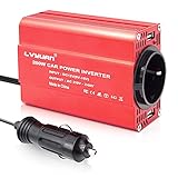 Wechselrichter 200W 12V zu 230V 2 USB-Euro-Steckdosen Kfz-Spannungswandler Kfz-Zigarettenanzünder-Adap