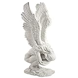 Engel Art Skulptur Engel Erinnerung Und Erlösung Engel Mädchen Gartenfigur Garten Dekoration, Schutzengel Figuren Skulptur Aus Harz Für Gartendeko (Klein)