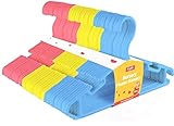 KEPLIN 36 Stück Kunststoff-Kleiderbügel für Kinderzimmer, rutschfeste Baby-Kleiderbügel, platzsparende röhrenförmige Kleiderbügel, mehr Stauraum für Kinderkleidung, Kleider (Farbe)