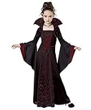 LOBTY Vampir Hexe Kostüm Kinder Erwachsene Halloween Kostüme Verkleidungsparty für Halloween Karneval Fasching Hexenkostüm Mädchen Hexenkleid Hex
