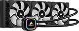 Corsair iCUE H150i RGB PRO XT CPU-Flüssigkeitskühlung (360-mm-Radiator, Drei 120-mm Corsair ML PWM-Lüfter, 400-2.400 RPM, Dynamischer Multi-Zone-RGB-Pumpenkopf, Einfach Einzubauen) Schw