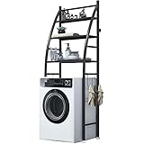 qaz Multifunktions-wäschelagerregal, Regal Über Der Toilettenwaschmaschine, Utility-Metall-badregal für Waschkü