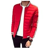WAQD Herren Leicht Daunenjacke Winter Plus Size Herbst Winter Warme Outdoor Freizeit Kurze Steppjacke Übergangsjacke Softshell-Mantel Baumwolljacke Winterjacke Menswear warm Winddichte Jack