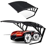 KESSER® Mähroboter Garage Dach Carport Überdachung für Mähroboter Rasenmäher Rasenroboter Automower Garten Witterungsbeständig Mährobotergarage inkl. Montagematerial, Maße 82 x 103 x 47 cm, Schw