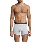 Albert Schäfer Herren Boxershorts (10x Stück) Männer Unterhose aus Baumwolle in Grau Gr. L