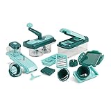 Genius A34064 Nicer Dicer Fusion Smart 23tlg Gemüseschneider blau - Spiralschneider zum Gemüse schneiden mit Twist, Slicer, Julietti aus TV-Werbung