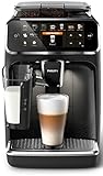Philips 5400 Serie EP5441/50 Kaffeevollautomat, 12 Kaffeespezialitäten (LatteGo Milchsystem) Matt-Schwarz/Klavierlack-schw