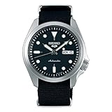 Seiko Herren Analog Automatik Uhr mit Nylon Armband SRPE67K1