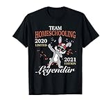 Team Homeschooling Schulkind Schüler Junge Mädchen DAB Hase T-S