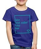 Spreadshirt Personalisierbares T-Shirt Selbst Gestalten mit Foto und Text Wunschmotiv Kinder Premium T-Shirt, 122-128, Königsb