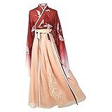 Damen Kleidung Hanfu Anzug - Altertümlich Chinesischen Stil Traditionellen Kostüm Hanfu Kleider - für Bühnenshow Performances Cosplay (A, M)