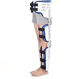 BGSFF Knie-Knöchel-Fuß-Orthese Verbesserte Knöchel-Fixierungs-Orthese Steife Oberschenkel-Kniegelenk-Unterstützung für Schlaganfall-Fuß-Drop-Sehnen-Kontraktur-Krankheit Verbessertes G