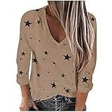 YUNGE Pullover, Top, Hemd, Damen, King Queen Sweatshirts, Übergröße, Damen-Polohemden, langärmliges Basic-T-Shirt mit Rundhalsausschnitt und Rundhalsausschnitt., Kaki, 4X-Larg