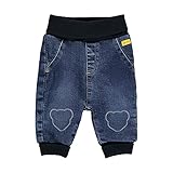Steiff Baby-Mädchen Jeanshose Freizeithose, Blue Indigo, 56