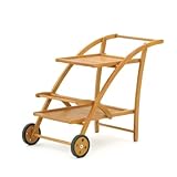 Landmann BELARDO Servierwagen Holz Teewagen Eukalyptus H