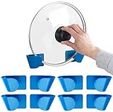 Housekeeps Topfdeckelhalter und Pfannenhalter - platzsparende Aufbewahrung für Topfdeckel und Pfannen an der Wand oder Schranktü