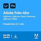 Adobe Creative Cloud Foto-Abo mit 20GB: Photoshop und Lightroom | 1 Jahreslizenz | PC/Mac Online Code & Dow