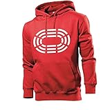 Generisch Stadion Symbol Männer Hoodie Sweatshirt Rot L
