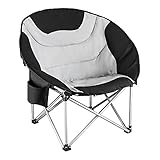 OCYE Campingstühle Für Erwachsene, Halterung Aus Verstärktem Eisen, Klappstuhl Mit Aufbewahrungstasche Auf Der Rückseite Und Rutschfesten Beinen, 80X50X50X40CM