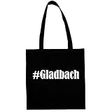 Tasche #Gladbach Größe 38x42 Farbe Schwarz Druck W