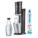 SodaStream Crystal 2.0 Aktionspack Wassersprudler, Titan, inkl. 3 G