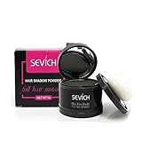 Sofort Hair Shadow - Sevich Haaransatz Pulver, Quick Cover Grauer Haarwurzel-Concealer mit Puff Touch, 4g Mittel b