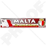 MALTA Maltesisches Flagge-Wappen, Land des Honig-Emblems 180mm Auto & Motorrad Aufkleber, Vinyl Stick