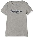 Pepe Jeans Jungen T-Shirt Pepe Jeans, Grau (Grey Marl 933), 8 Jahre (Herstellergröße: 8)
