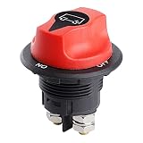 Tawveml Auto Batterie Trennschalter Hauptschalter 100A ON-Off Einbau Stromschalter für Motorrad LKW KFZ Boot 12V 24V bis 32V