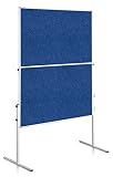 Legamaster 7-207100 Moderationswand Economy, faltbar, filzbespannt, 150 x 120 cm, b