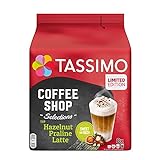 Tassimo Kapseln Coffee Shop Selections Typ Hazelnut Praline Latte, 40 Kaffeekapseln, 5er Pack (5 x 8 Getränke) nur für kurze Zeit verfügb