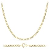 14 Karat / 585 Gold Panzerkette Gelbgold Unisex Kette - Breite 2.3 mm - Länge wählbar (50)