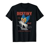 Control Your Destiny Retro Einhorn mit Adler Flügel T-S
