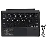 Bluetooth 3.0 Wireless-Tastatur, Laptop-Tastatur-Ersatzhandballenauflage mit Touchpad, 4 Mm Ultradünn und Leicht, Passend für Microsoft Pro 3/4/5/6/7