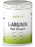 L-Arginin Base Pulver 500g - höchste Dosierung - pflanzlich durch Fermentation - reines L-Arginine Powder - Vegan - Neutral - ohne Z