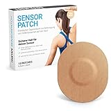 TRUETAPE® Sensor-Patch inkl. Anleitung | Fixier-Pflaster für Freestyle libre 1 & 2, Dexcom G6, Medtronic Sensoren | hautfreundlich, starke Klebekraft & jederzeit wechselbar | 15 Stück in Beig