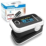 GRUNDIG Pulsoximeter Sauerstoffsättigung Oximeter - Hochpräzises Fingeroximeter Messgerät zur klinisch genauen Bestimmung der Sauerstoff Sättigung im Blut - Finger Messgerät mit Pulsmesser T