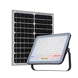 JINGYU 100/150/200/300W Solar-Außenstrahler, IP66 wasserdichter superheller Solarpanel-Außen-LED-Strahler mit Fernbedienung, Piscin-Multifunktions-Wandleuchte (Größe: 100W Solar-Sicherheitsleuchten)