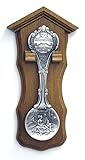 Jahreslöffel rund 2012 aus Zinn - Albrecht Dürer 'Liebeshandel' - mit Holzb