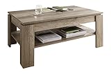 trendteam smart living Wohnzimmer Couchtisch Wohnzimmertisch Universal, 110 x 47 x 65 cm in Monument Oak mit zusätzlicher Ablag