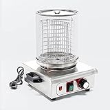 Hot Dog Gerät Wurstkocher 450 Watt Dampfbehälter für Würstchen Hot Dog Maker Erhitzer Bockw