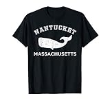 Nantucket Massachusetts Wal Silhouette Vintage T-S