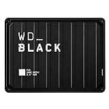 WD_BLACK P10 Game Drive 5 TB externe Festplatte (mobile und robuste High-Perfomance-Festplatte, für Konsole und PC, bis zu 125 Spiele speichern) Schw