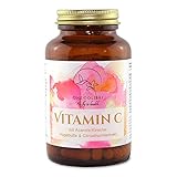 Natürliches Vitamin C im Glas: 4 Monatsvorrat mit Acerola, Hagebutte & Citrusfrucht - Ohne Zusatzstoffe - Gepuffertes Ascorbat - hochdosiert: 655 mg kleine Kapsel - VEGAN - immunstärk